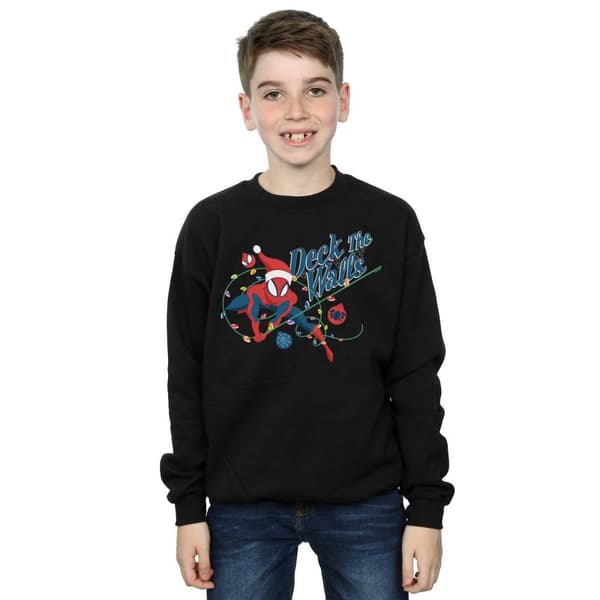 Marvel Boys Spider-Man Deck The Walls Sweatshirt
