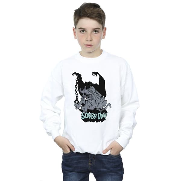 Scooby Doo Boys Scared Jump Sweatshirt