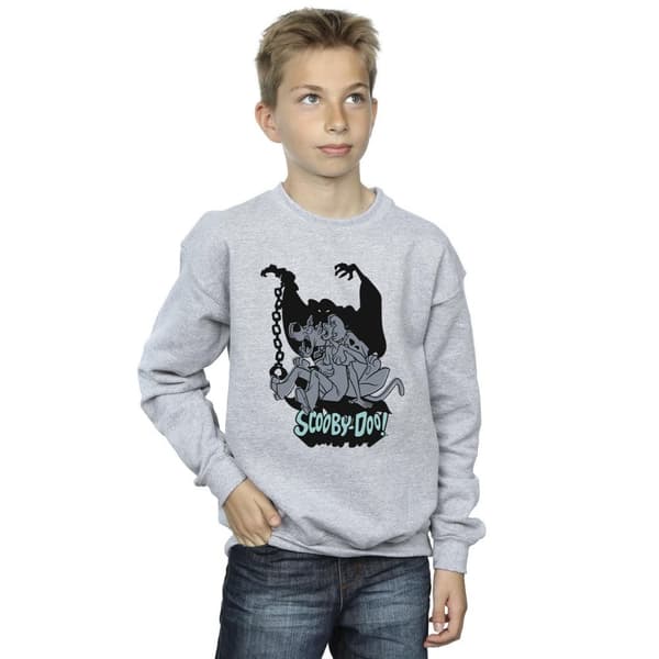 Scooby Doo Boys Scared Jump Sweatshirt