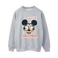 Miniatyrbild 1 av 3: Disney Dam/Tjej Musse Pigg Jolly Christmas Glasögon Sweatshirt