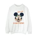 Miniatyrbild 1 av 3: Disney Dam/Tjej Musse Pigg Jolly Christmas Glasögon Sweatshirt