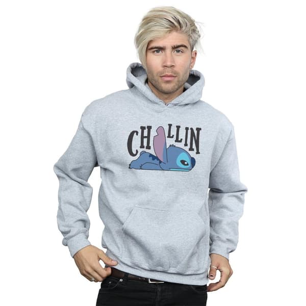 Disney Mens Lilo And Stitch Chillin Hoodie