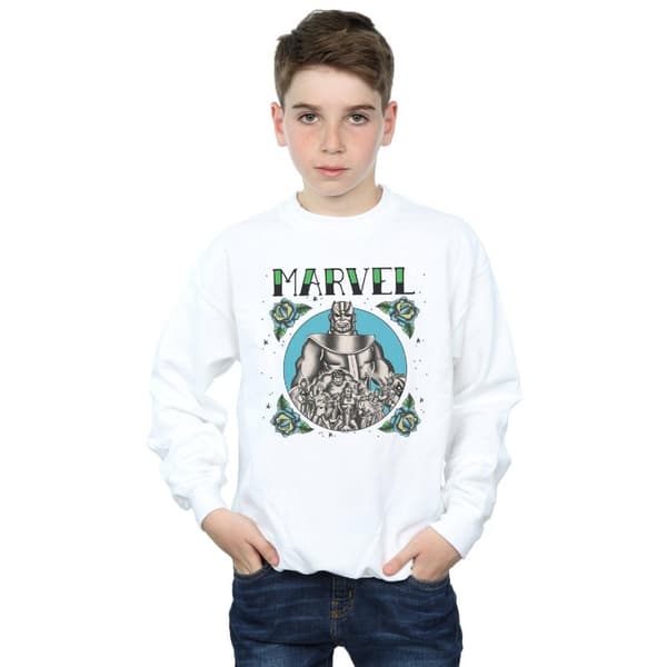 Marvel Boys Avengers Group Tattoo Sweatshirt