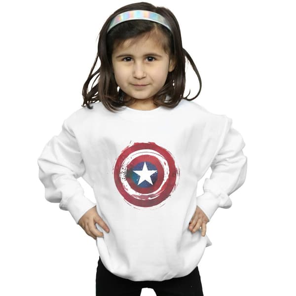 Marvel Captain America Splatter Shield-tröja för flickor