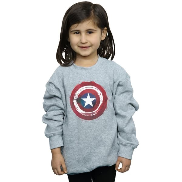 Marvel Captain America Splatter Shield-tröja för flickor