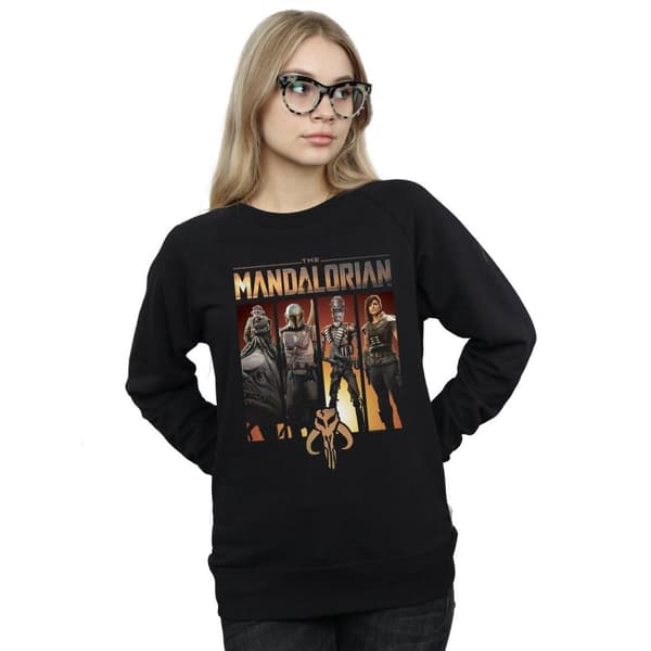 Star Wars Sweatshirt med The Mandalorian-karaktärernas uppställning - dam/dam