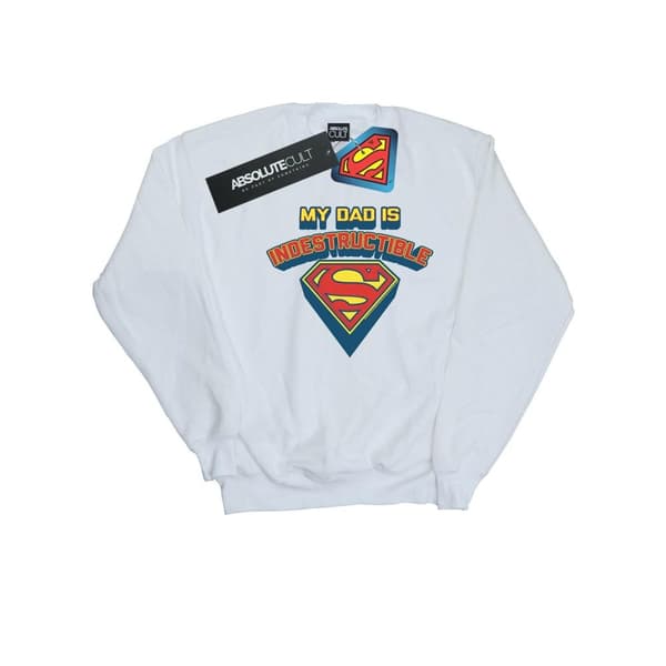 DC Comics Girls Superman My Dad Is Indestructible Sweatshirt