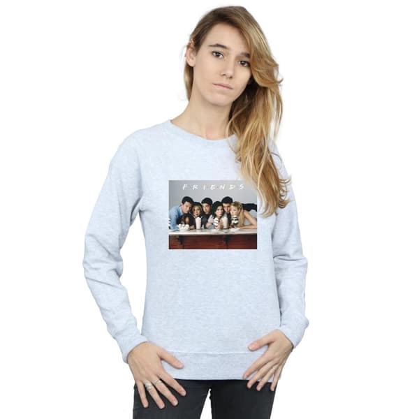Friends Sweatshirt med gruppfoto av milkshakes för damer/kvinnor