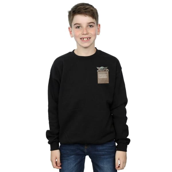 Star Wars Pojkar Mandalorian Precious Cargo Sweatshirt med fuskficka