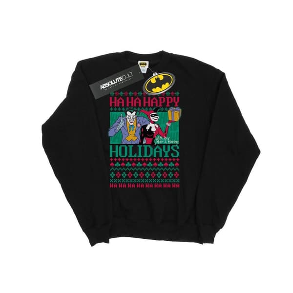 DC Comics Joker And Harley Quinn Ha Ha Happy Holidays - Sweatshirt för damer/kvinnor