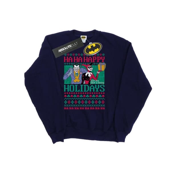 DC Comics Joker And Harley Quinn Ha Ha Happy Holidays - Sweatshirt för damer/kvinnor