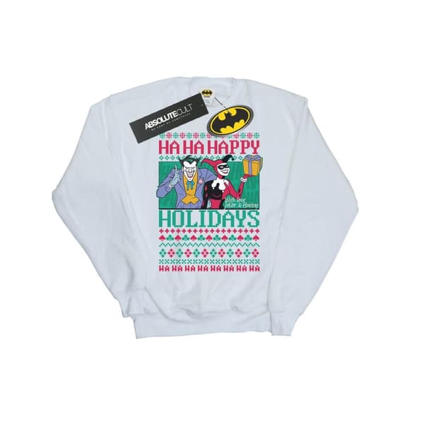 DC Comics Joker And Harley Quinn Ha Ha Happy Holidays - Sweatshirt för damer/kvinnor
