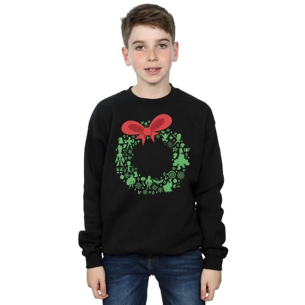 Marvel Boys Avengers Christmas Wreath Sweatshirt