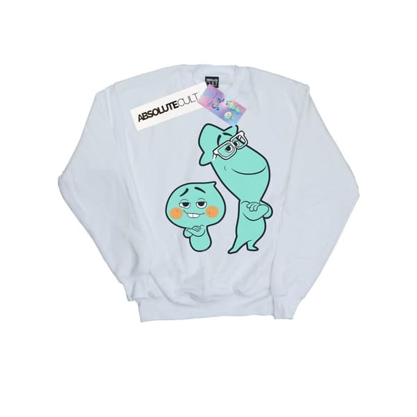 Disney Sweatshirt för flickor Soul Joe And 22 Buddies Forever White 12-13 Years