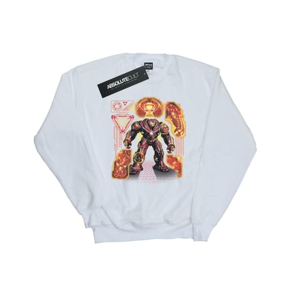 Marvel Mens Avengers Infinity War Hulkbuster Blueprint Sweatshirt