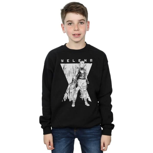 Marvel Pojkar Black Widow Movie Yelena Romanoff Mono Sweatshirt