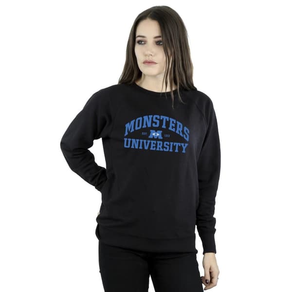Disney Sweatshirt med Monsters University-logotyp för damer/kvinnor