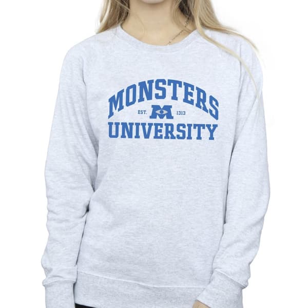Disney Womens/Ladies Monsters University Logo Sweatshirt
