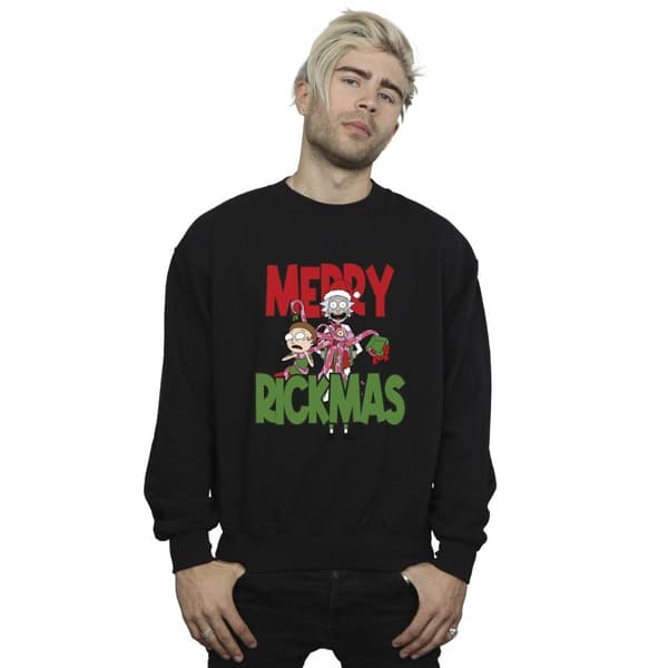 Rick And Morty Mens Merry Rickmas Sweatshirt