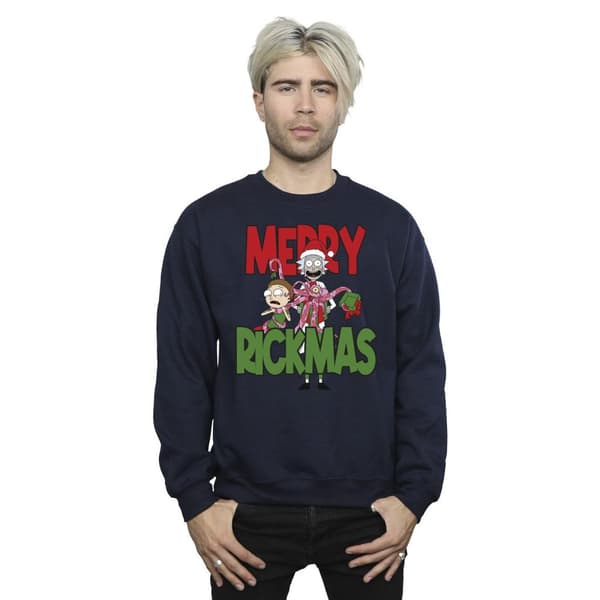Rick And Morty Merry Rickmas-tröja för herrar