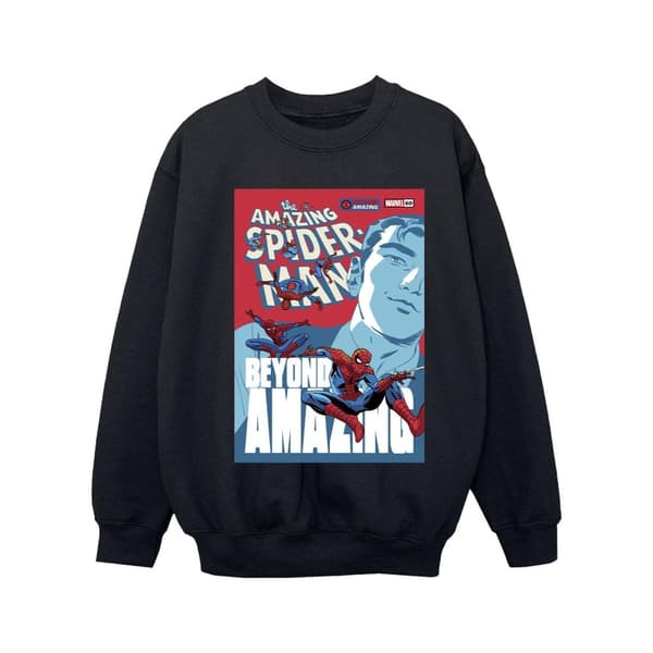 Marvel Spider-Man Beyond Amazing Cover Sweatshirt för flickor Black 12-13 Years