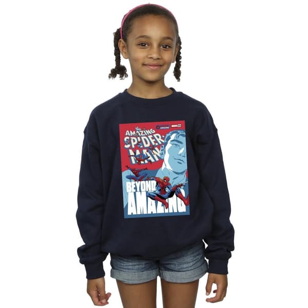 Marvel Spider-Man Beyond Amazing Cover Sweatshirt för flickor