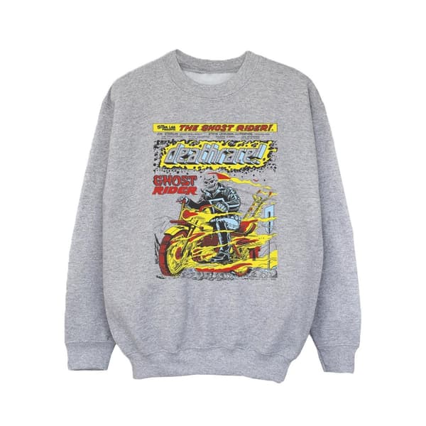 Marvel Girls Ghost Rider Chest Deathrace Sweatshirt