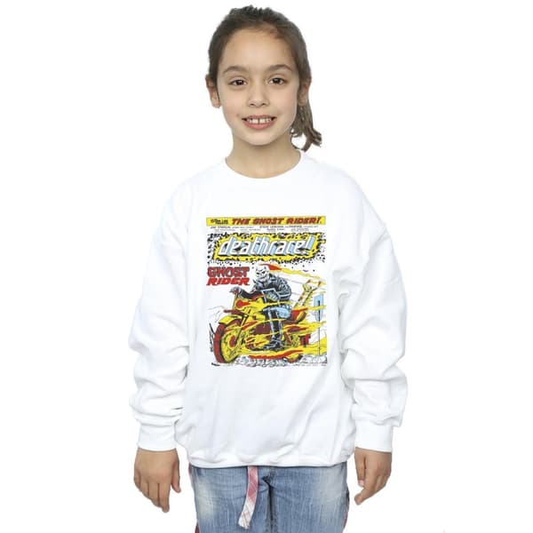 Marvel Girls Ghost Rider Chest Deathrace Sweatshirt