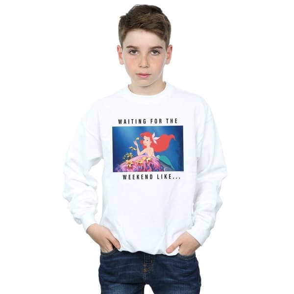 Disney Princess Boys Ariel Waiting For The Weekend Sweatshirt