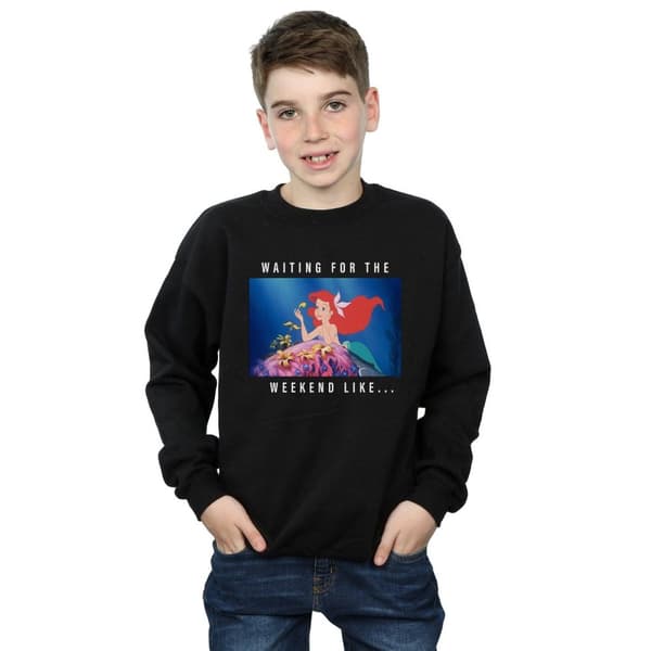 Disney Princess Boys Ariel Waiting For The Weekend Sweatshirt