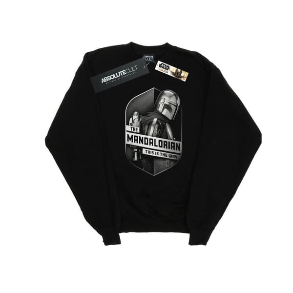 Star Wars Boys The Mandalorian This Way Mando Shield Sweatshirt