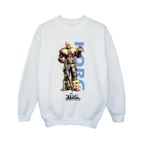 Marvel Boys Thor Love And Thunder Korg Wave Sweatshirt