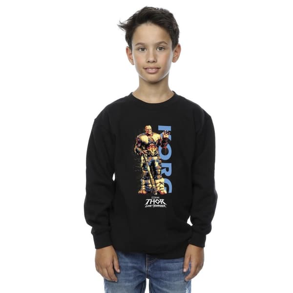 Marvel Boys Thor Love And Thunder Korg Wave Sweatshirt