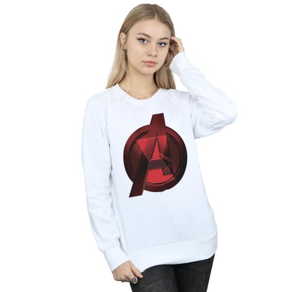 Marvel Dam/Tjej Black Widow Movie Avengers Logo Sweatshirt