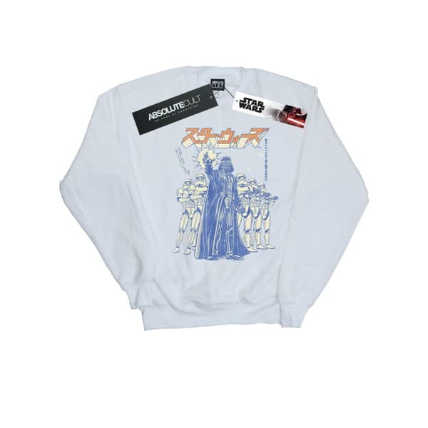 Star Wars Mens Kanji Force Choke Sweatshirt White 5XL