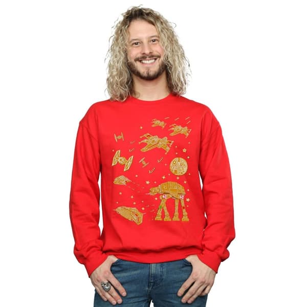 Star Wars Mens Gingerbread Battle Sweatshirt