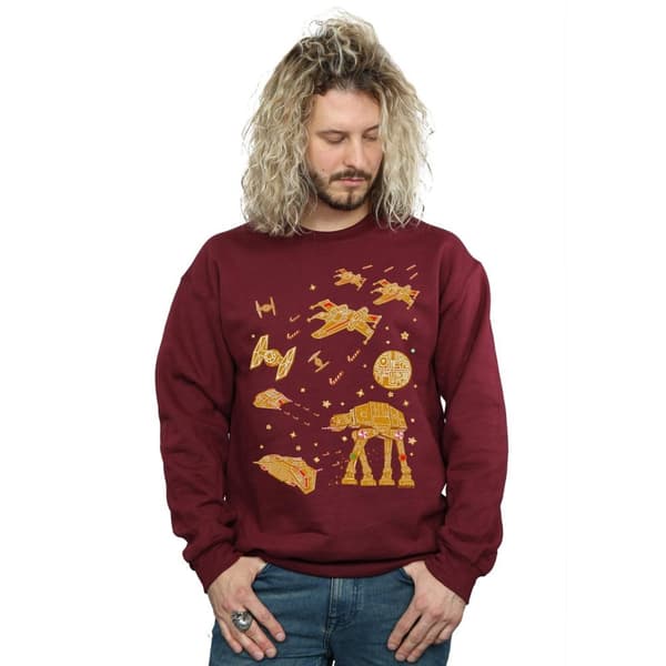 Star Wars Mens Gingerbread Battle Sweatshirt