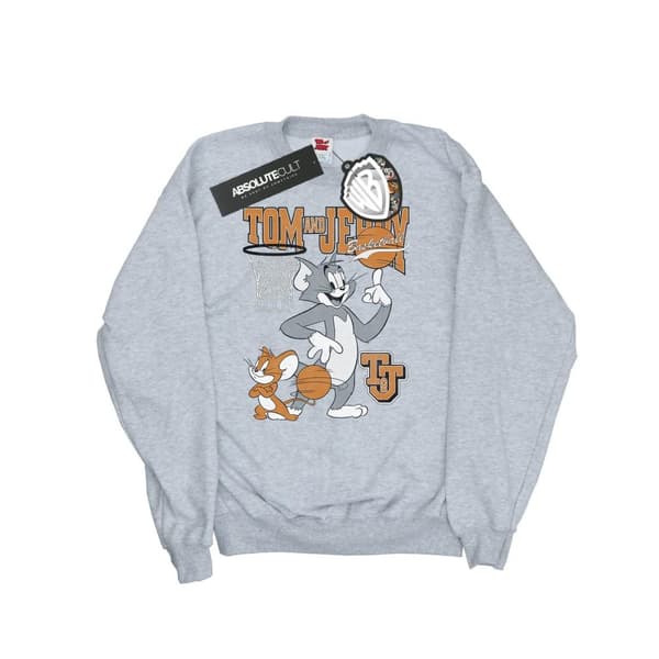 Tom And Jerry Girls Spinning Basketball Sweatshirt