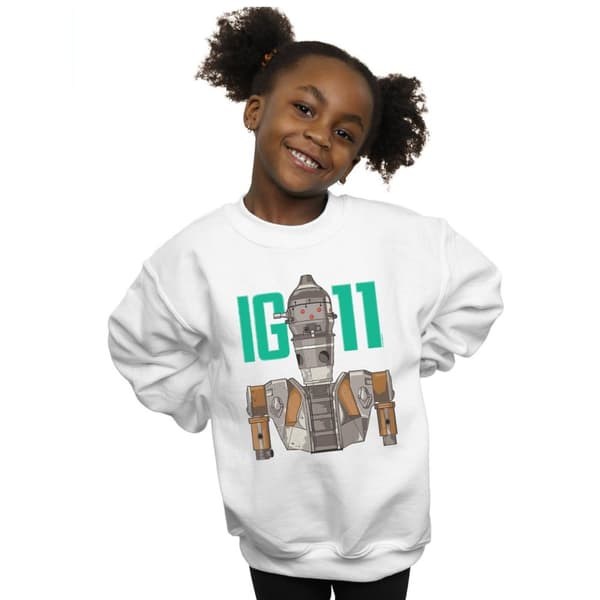 Star Wars Girls The Mandalorian IG-11 Bounty Hunter Sweatshirt