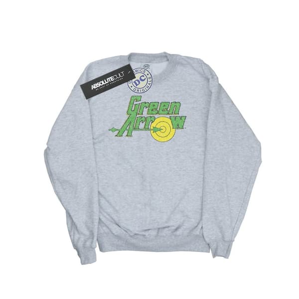 DC Comics Dam/Tjej - Green Arrow Crackle - Sweatshirt med logotyp
