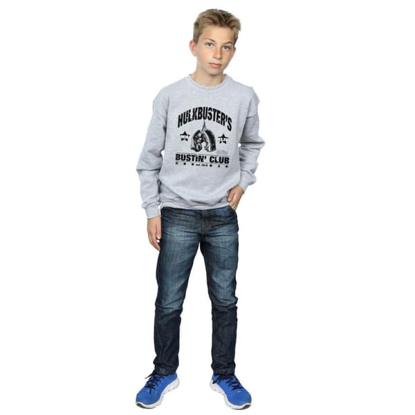 Marvel Boys Iron Man Hulkbuster´s Bustin´ Club Sweatshirt