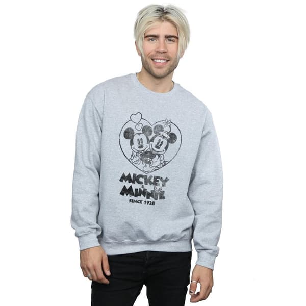 Disney Mens Mickey And Minnie Mouse Since 1928 Sweatshirt