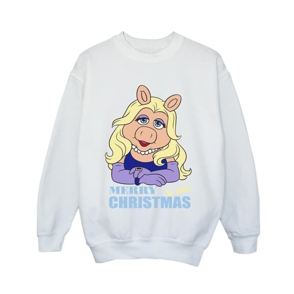 Disney Boys Muppets Miss Piggy Queen of Holidays Sweatshirt