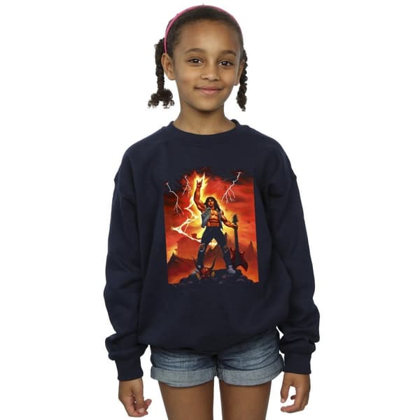 Netflix Girls Stranger Things Hell Guitar Sweatshirt