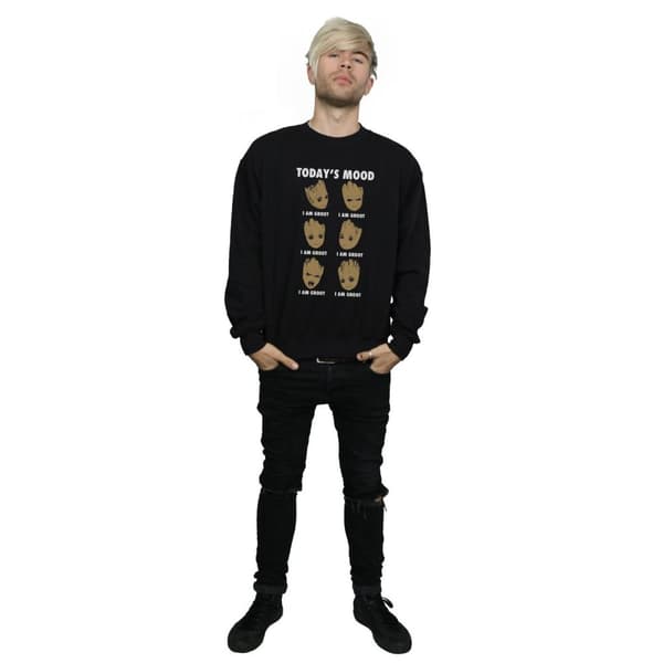 Marvel Mens Guardians Of The Galaxy Groot Today´s Mood Sweatshirt