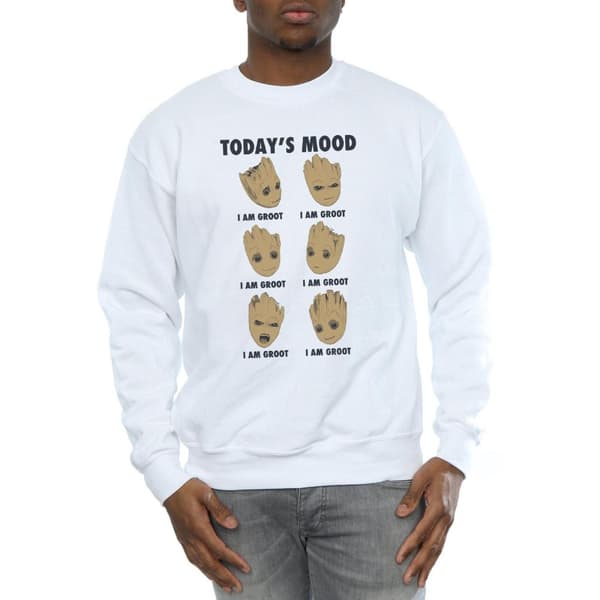 Marvel Mens Guardians Of The Galaxy Groot Today´s Mood Sweatshirt