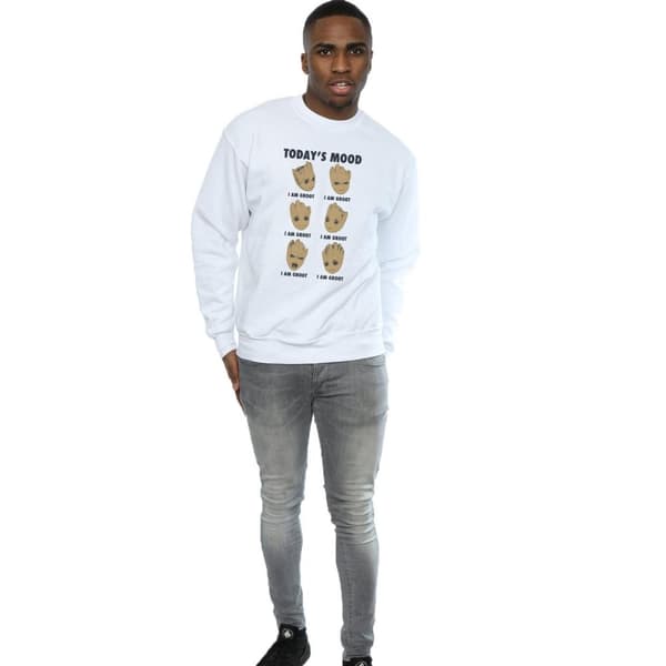 Marvel Mens Guardians Of The Galaxy Groot Today´s Mood Sweatshirt