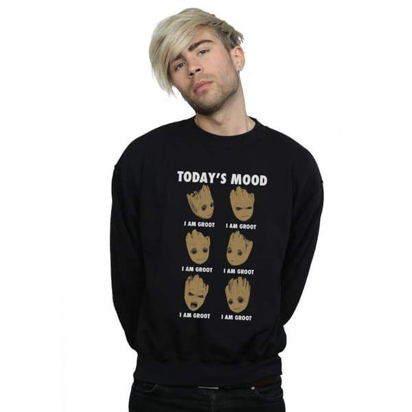 Marvel Mens Guardians Of The Galaxy Groot Today´s Mood Sweatshirt
