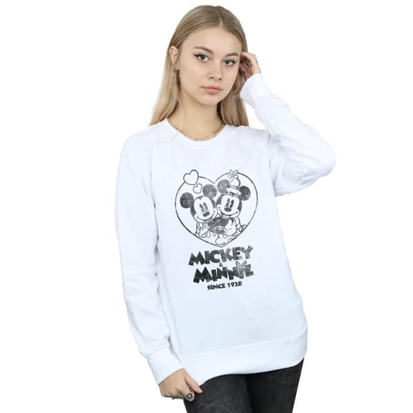 Disney Dam/Tjej Mickey And Minnie Mouse Since 1928 Sweatshirt