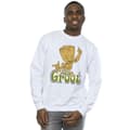Miniatyrbild 2 av 4: Guardians Of The Galaxy Mens Groot Dancing Sweatshirt